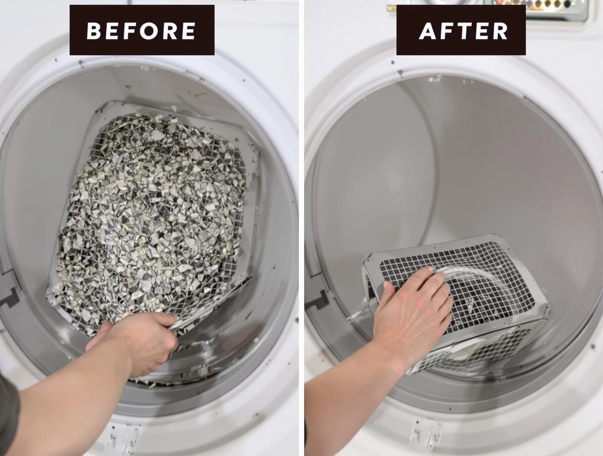 Professional lint trap cleaning by Forest Hills Dryer Vent Cleaning in Forest Hills